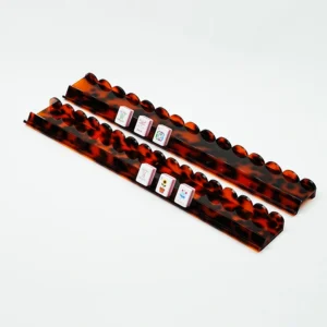 Tortoiseshell Leopard Floral Acrylic Magnetic Mahjong Racks