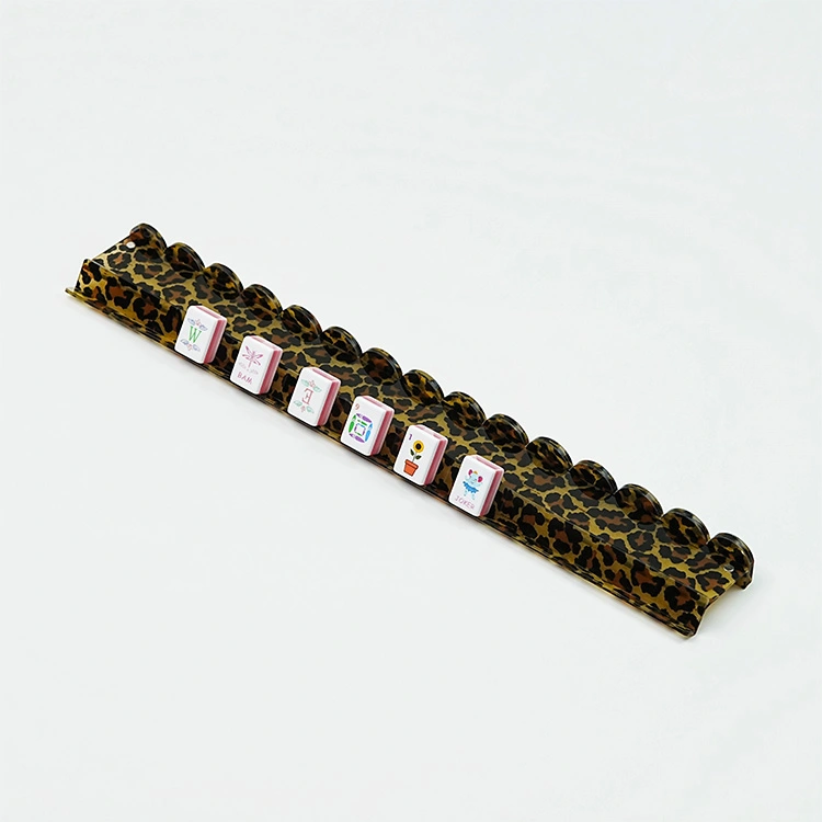 Tortoiseshell Leopard Floral Acrylic Magnetic Mahjong Racks - Image 2