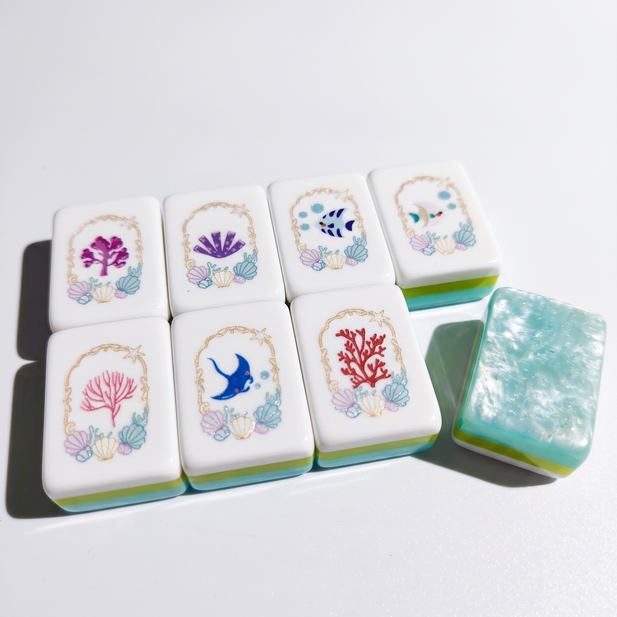 Tropical Balad Ocean-Inspired Mahjong Tiles - Image 4