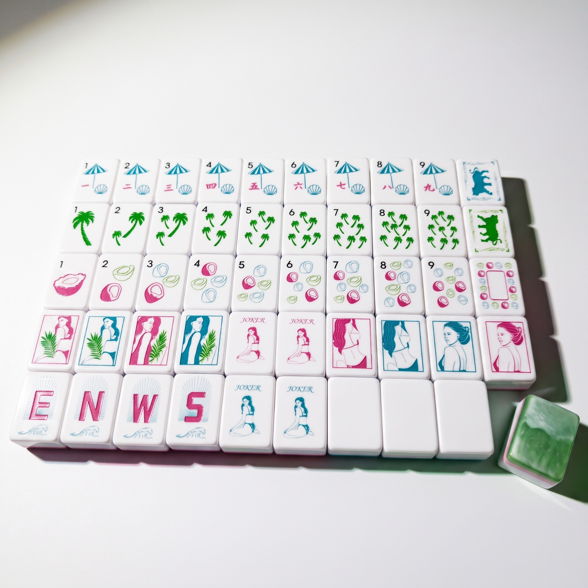 Palm Paradise Resort-Style Mahjong Tiles - Image 2