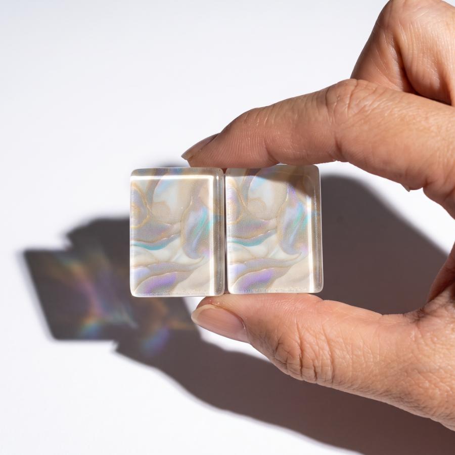 Opal Mist Pearlescent Swirl Mahjong Tiles - Image 4