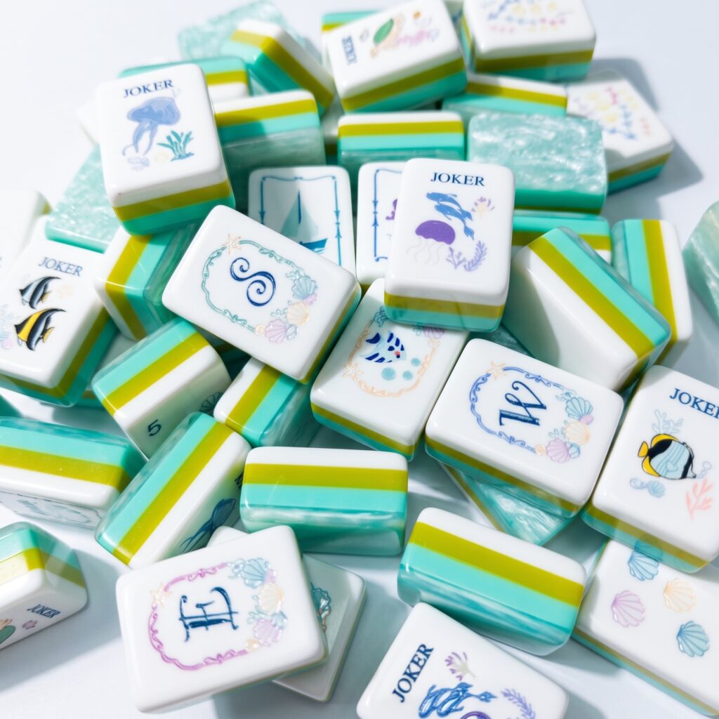 Tropical Balad Ocean-Inspired Mahjong Tiles