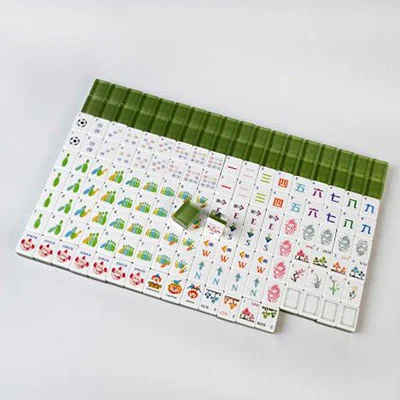 Olive Tactical Acrylic Mahjong Tiles – 160-Piece Set - Image 5
