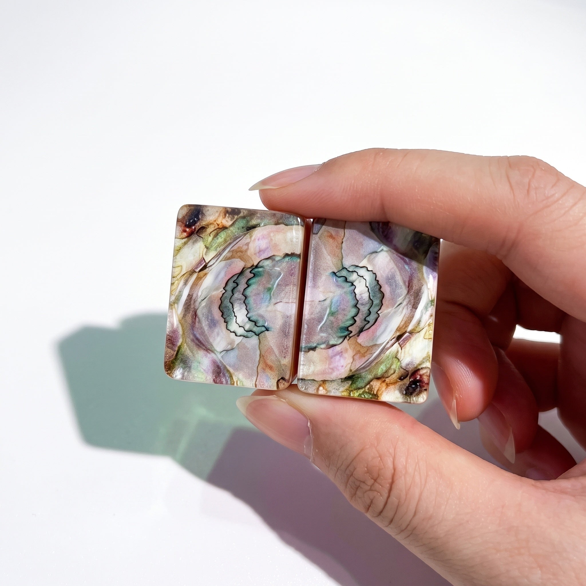 Chrysanthemum Rose Shell Pearlescent Mahjong Tiles - Image 4