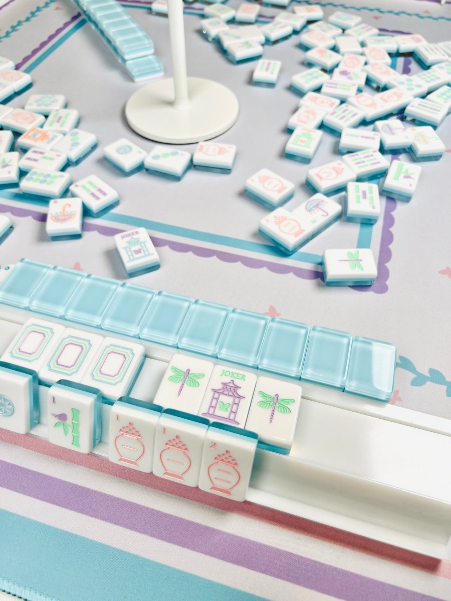 Garden Party Blooms Mahjong Tile Set with Mat - Image 11