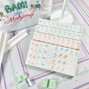 Garden Party Pastel Travel Mahjong Set