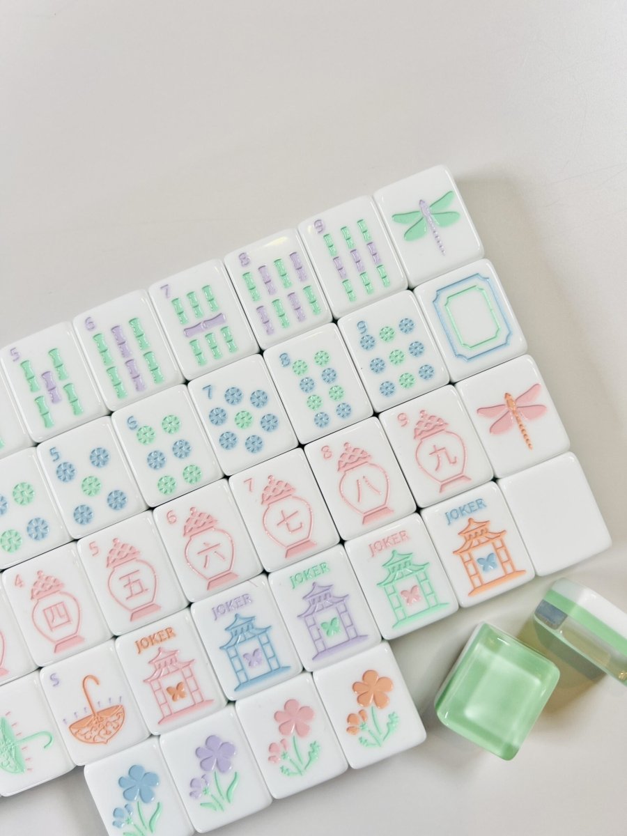 Garden Party Pastel Travel Mahjong Set - Image 3