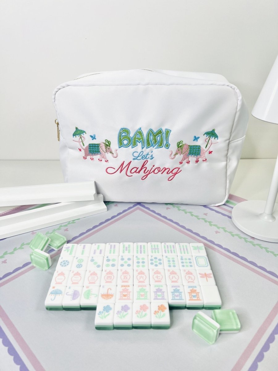 Garden Party Pastel Travel Mahjong Set - Image 2