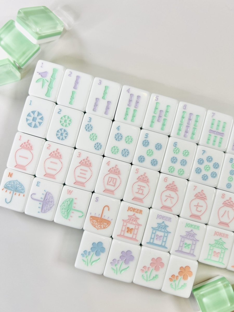 Garden Party Pastel Travel Mahjong Set - Image 4