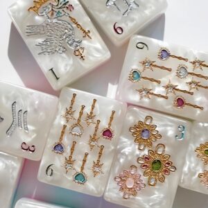 Mother of Pearl Royal Jewel Luxury Mahjong Set — 160 Iridescent Tiles