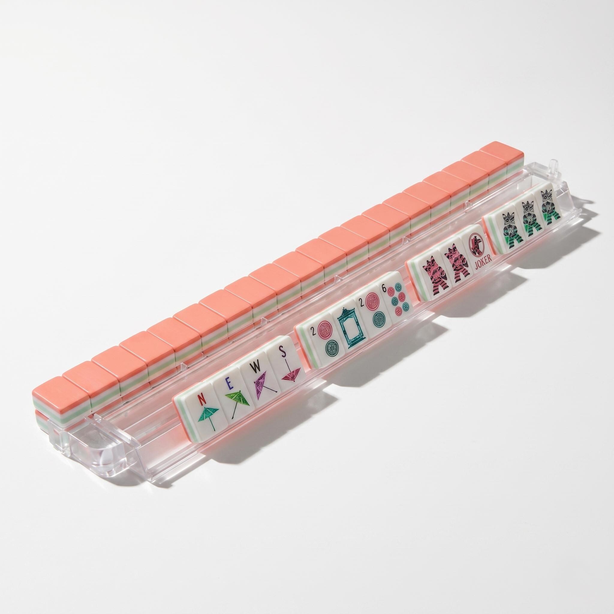 Coral Zebra Lion Kite Mahjong Set — 160 Acrylic Tiles - Image 5
