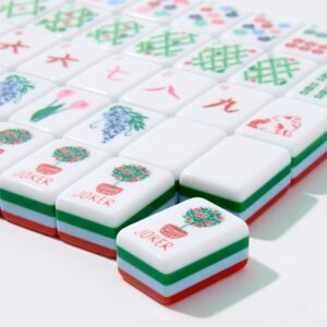 Nantucket Garden Floral Mahjong Set — 160 Preppy Acrylic Tiles