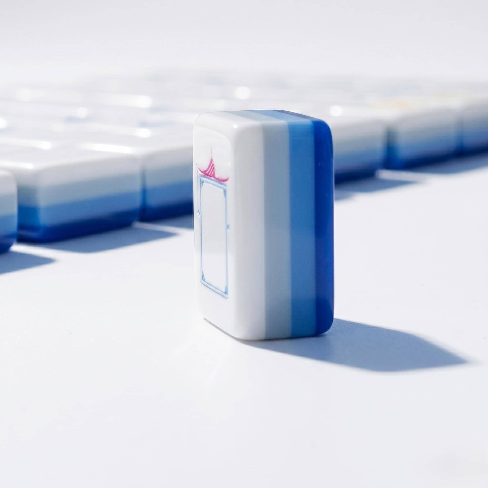 Blue & White Ginger Jar Chinoiserie Mahjong Set — 160 Acrylic Tiles - Image 4
