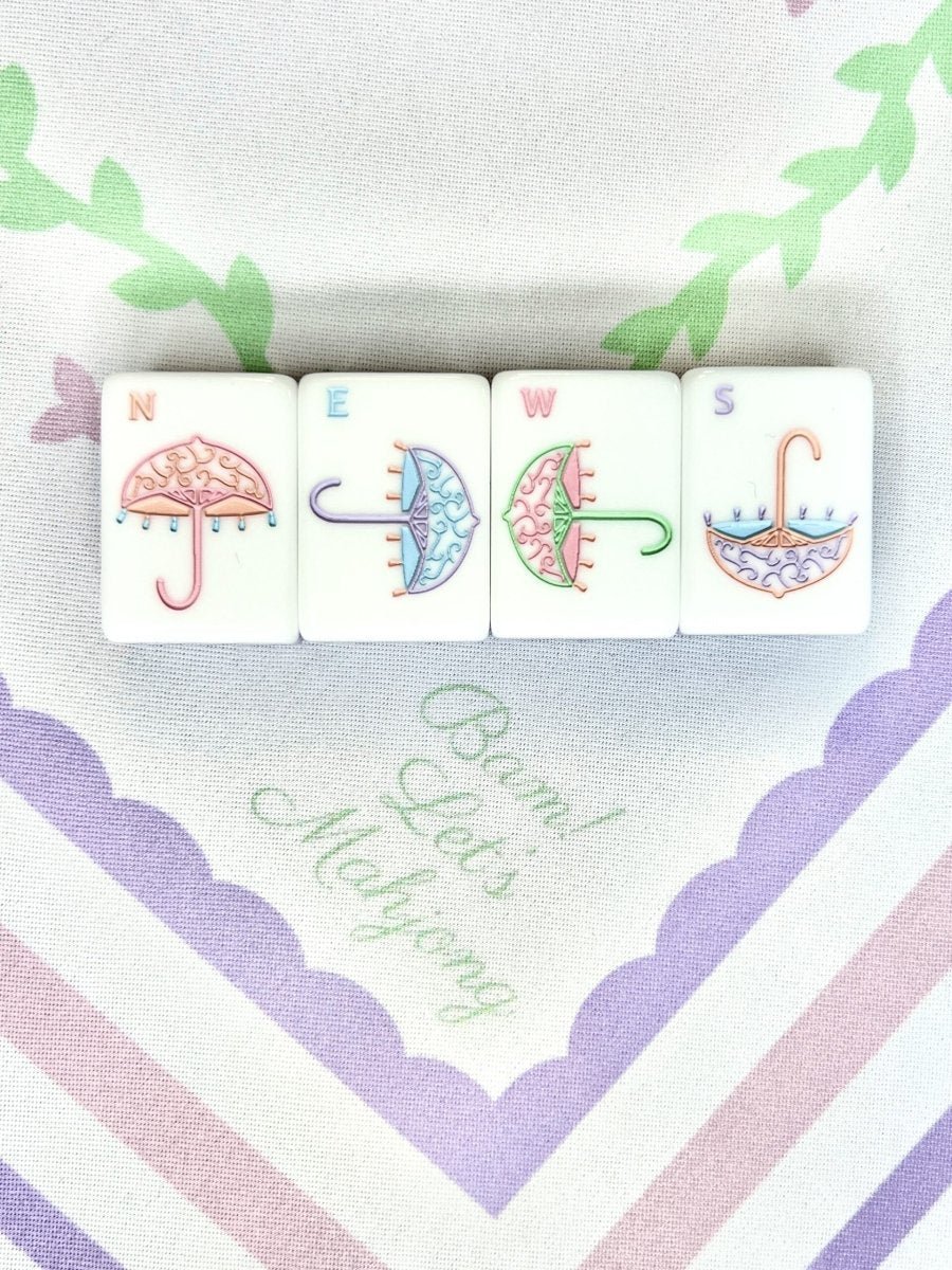 Garden Party Blooms Mahjong Tile Set with Mat - Image 6