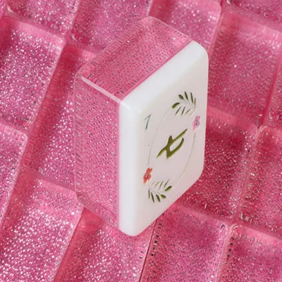Rosé Glitter Acrylic Mahjong Tiles – 160-Piece Set - Image 4