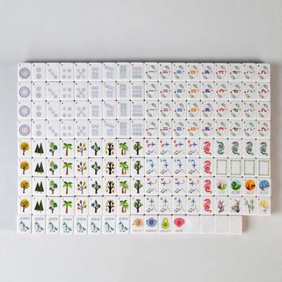 Rosé Glitter Acrylic Mahjong Tiles – 160-Piece Set - Image 7