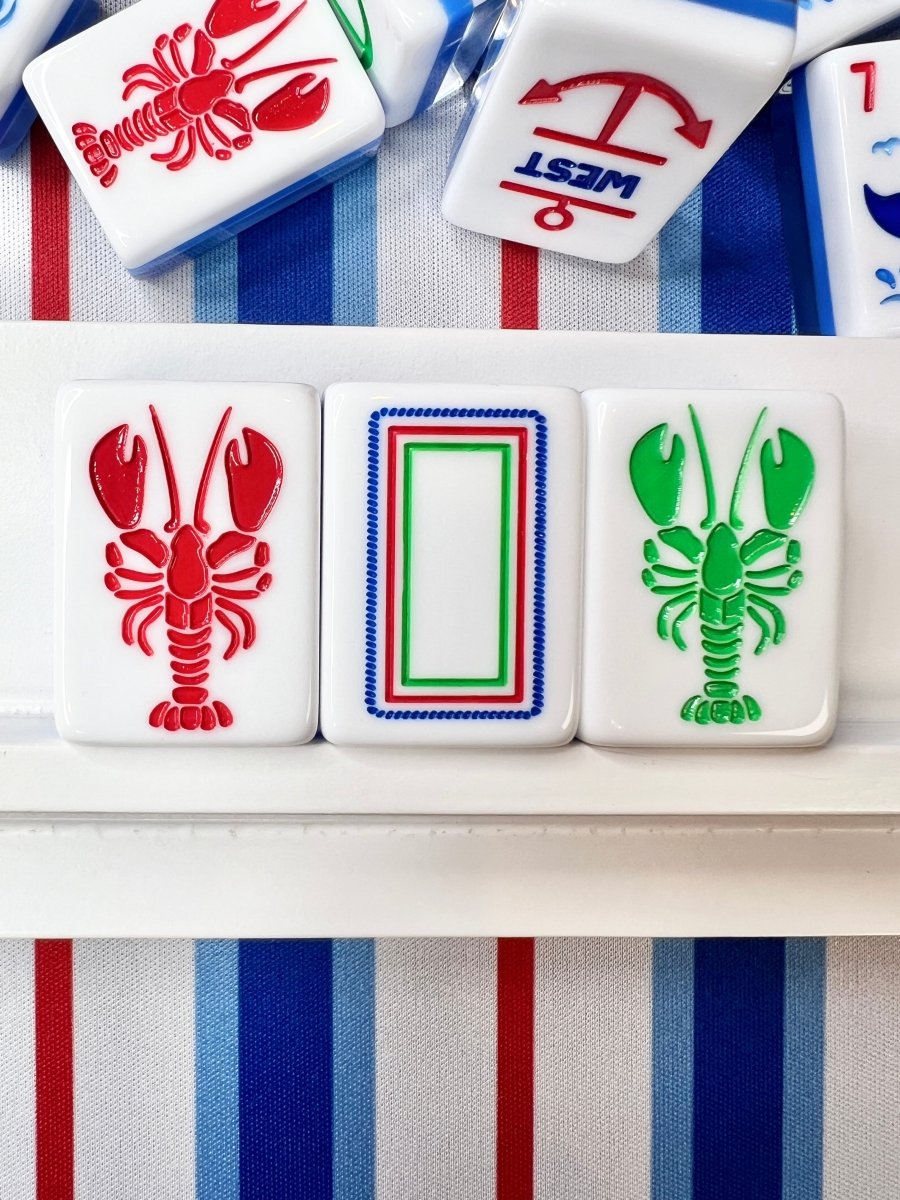 Nantucket Coast Mahjong Tile Set with Mat & Shufflers - Image 7