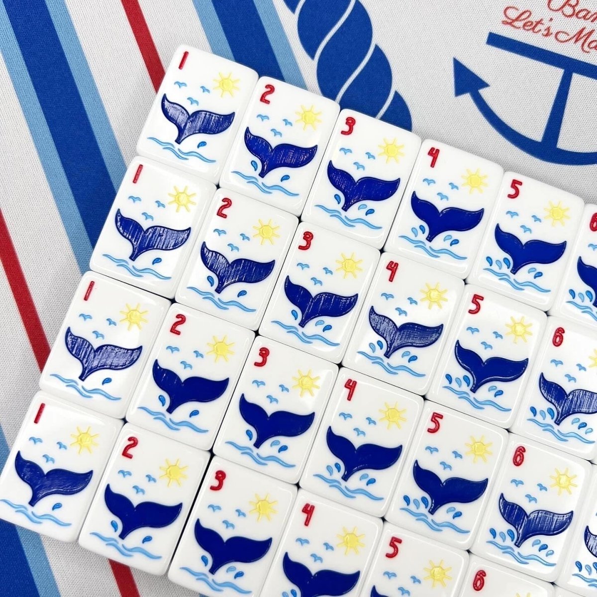 Nantucket Coast Mahjong Tile Set with Mat & Shufflers - Image 10