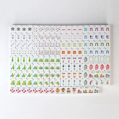 Crimson Melamine Mahjong Tile Collection – 160 Pieces - Image 7