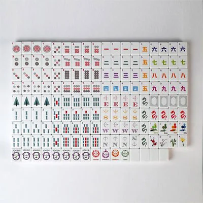 Crimson Melamine Mahjong Tile Collection – 160 Pieces - Image 8