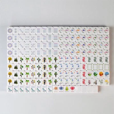 Crimson Melamine Mahjong Tile Collection – 160 Pieces - Image 9